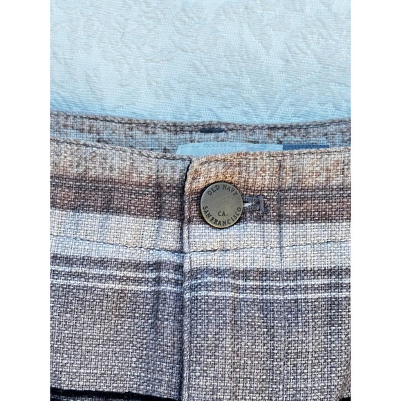 Free W/Purchase Y2K Old Navy Mini Skirt Fall Winter Stripes Gray Lavender Mauve - Picture 4 of 9